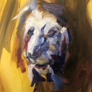 Study of a statue of a lion